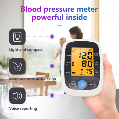 DC6V Digital Blood Pressure Monitors Rechargeable Electronic BP Monitor