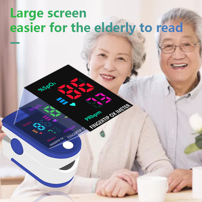 Blue Fingertip Pulse Oximeter SPO2 Digital Pulse Meter TFT Display