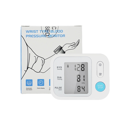 Wrist Electronic Home Medical Blood Pressure Monitors BP Check 24h