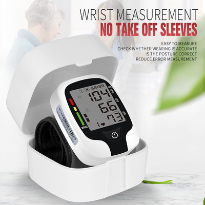 Digital Automatic Home Rechargeable Wrist Blood Pressure Monitor BP Machine With Voice