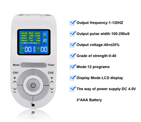 Lightweight Carry Timing Function Pulse Digital Tens Massager