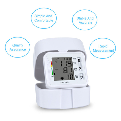 Home Hospital Daily Checks LCD Digital Display Wrist Blood Pressure Monitor