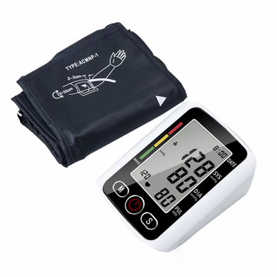 White Electronic Home Blood Pressure Device With Voice Function One Touch Measurement