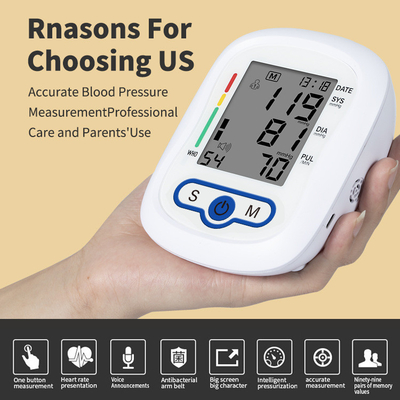 Digital Arm Type Sphygmomanometer Intelligent Pressurization With Voice Reporting