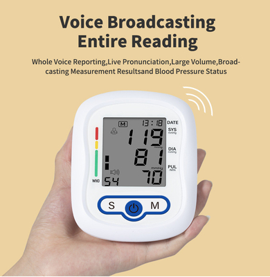 Digital Arm Type Sphygmomanometer Intelligent Pressurization With Voice Reporting