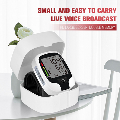 Home Wrist Electronic Blood Pressure Monitor 0-280mmHG With LCD Large Screen Display