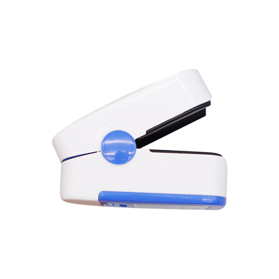 Blue And White Finger Clip Pulse Oximeter Fast Measurement Four Color OLED Screen